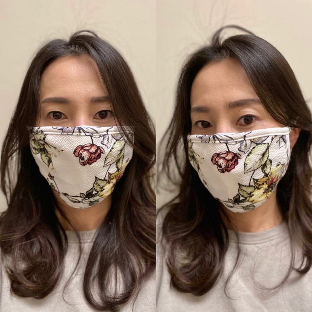 REUSABLE | Textured Floral Protective Mask